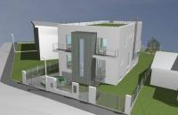 3D vizualizace plánované stavby vilového domu